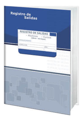 Libro De Registro De Salida Alumnos Cursos Buho