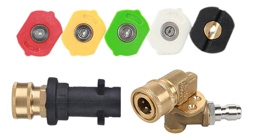 Adaptador De Lavado A Presión Con 7 Ángulos 5 Boquillas .