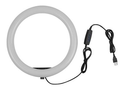 Imagen 6 de 10 de Aro Iluminador Led 26 Cm Circular Usb Con Mini Tripode