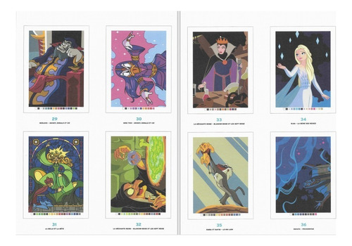 Livro De Colorir Mistérios Disney Fées, Sorciers Et Magiciens Encadernado Sulfite 90 Gramas