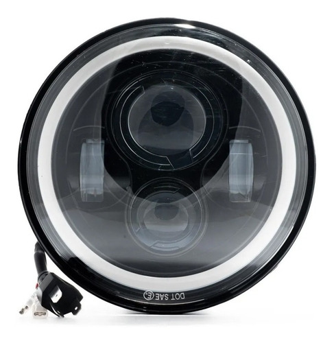 Par Optica 7 PuLG Faro Led Ojo Angel Jeep Wrangler Ika F100