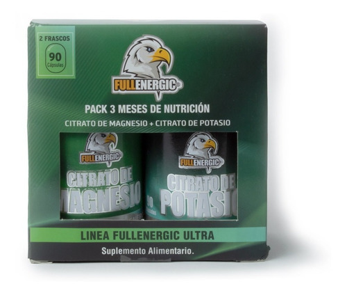 Pack.1 Citrato De Potasio + 1 Citrato Magnesio. 90 Caps C/u.