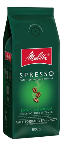 Café Torrado Em Grãos Spresso P/ Café Expresso Melitta 500g