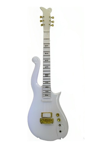 Mini Guitarra Modelo Nube Blanca Al Estilo De Prince