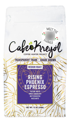 Cafe Kreyol, Coffee Rising Phoenix Espresso | Granos Entero.