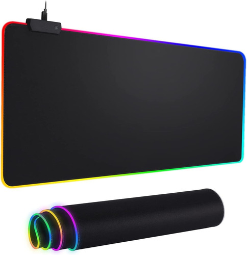 Mousepad Dr Catch, Antideslizante, Rgb, 30 X 80 Cm, Negro