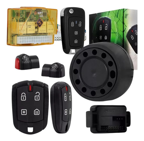 Alarme Positron Ex360 + Módulo De Vidros Aw54 + Chave Px80