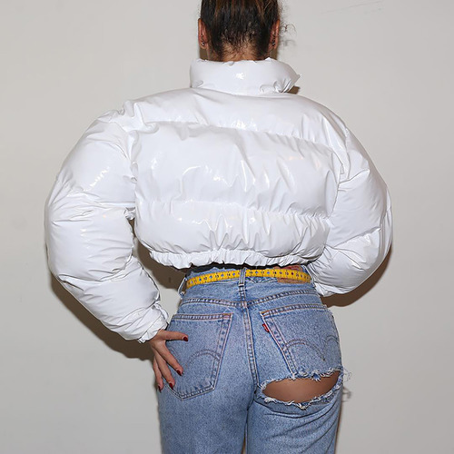 Abrigo De Invierno Para Mujer, Cuello Alto, Cálido, Con Capu