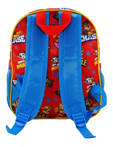 BONNYCO Mochila Infantil 3D, Estuche Escolar y Bolsa Merienda de Cuerdas – Patrulla  Canina