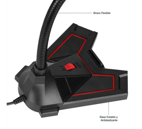 Micrófono Gamer Pc Flexible Jack 3.5 Xtrike Me Xmc-01