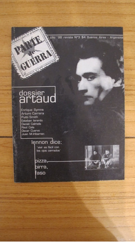 Revista Parte De Guerra Numero 3 Dossier Artaud