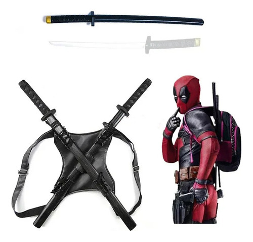 V Deadpool Cuchillos Dobles Ninja Samurai Accesorios 60cm