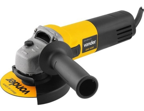 Esmerilhadeira angular Vonder EAV 650 de 50 Hz/60 Hz amarelo 650 W 127 V + acessório