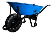 Comprar Carretilla Calibrada Chapa Azul 70 Lt Rueda Inflable Slender