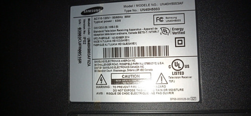 Imagen 3 de 6 de Tv Samsung 40 Un40h5003af Led Pantalla Partida Nuevo