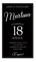 Comprar Invitación Digital Imprimible Blanco Y Negro 2 Formatos