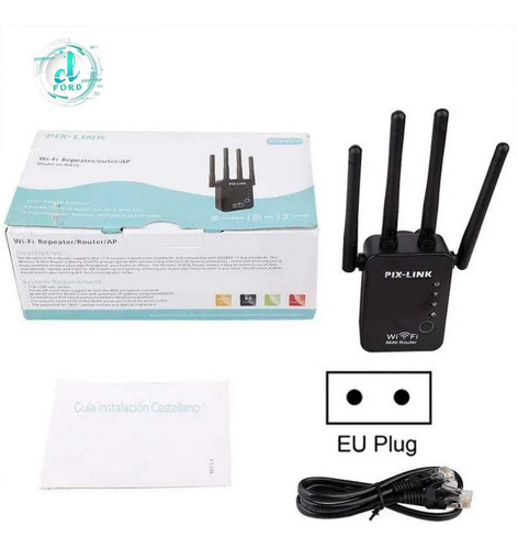 Repetidor Wifi 4 Antenas Rompe Muros Amplificador De Red 