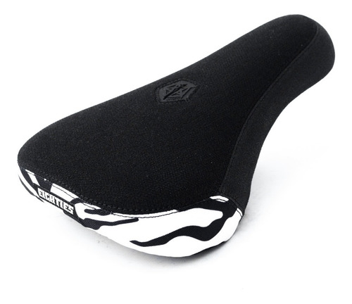 Asiento Eighties  Animalizeat Negro Y Blanco Pivotal - Bmx