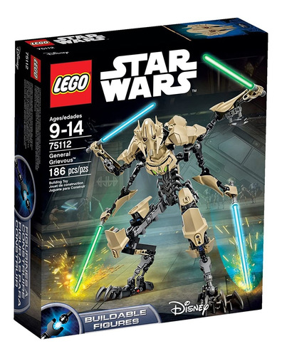 Lego Kit De Star Wars 75112 General Grievous, 186 Pzs.