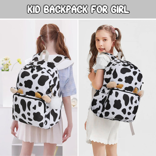 Unineovo Mochila Con Estampado De Vaca Para Niñas, Mochilas