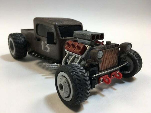 Imagen 3 de 4 de Coche Rc 1 24 Hot Rod Drift Car- Figura Plastica