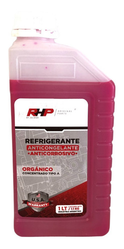 Liquido Refrigerante Concentrado 1litro Rojo