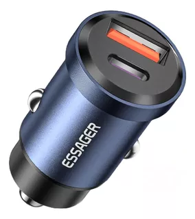 Carga Rápida Celular A Autos Usb C Y A Qc Pd 3.0 45w Essager