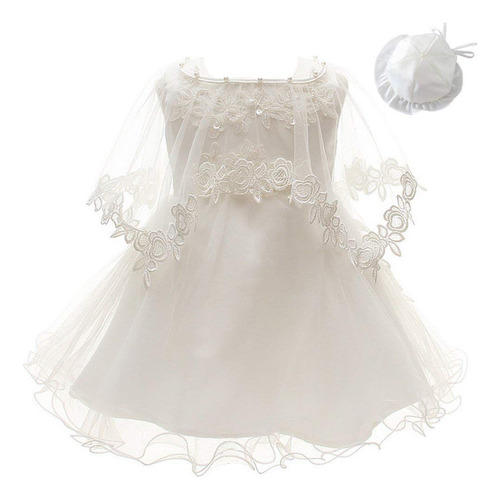 3pcs Set Dress Baby Girl Dress Baptism Vests Formal Vestido