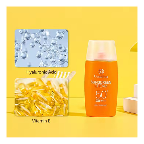 Protector Solar/crema Anti Edad- C/ Acido Hialuronico Vit. E