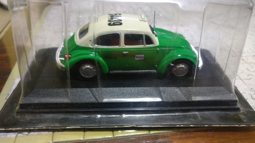 Taxi Volkswagen Beetle Mexico D.f 1985 Sellado Escala 1/43 (Usado)