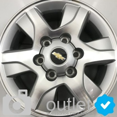 Imagem 6 de 9 de Calota Miolo Tampa Roda S10 Lt Ltz 2012 2013 2014 2015 Prata