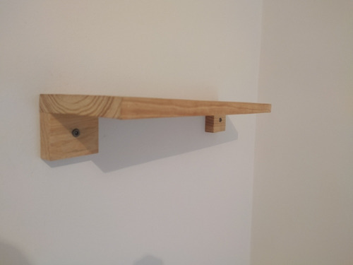 Imagen 3 de 10 de Repisas De Madera Pino Natural