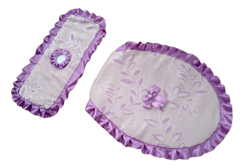 Set De Baño Funda De Tapa En Lila