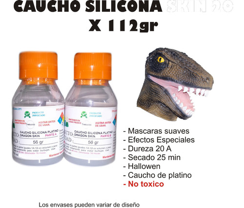 Caucho Silicona Moldes Skin 20 X 112gr Heridas Protesis