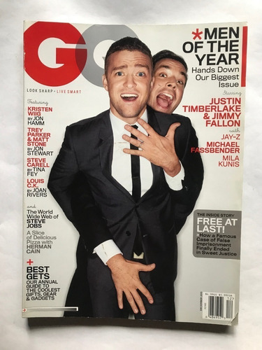 Revista Gq. 2011 Men Of The Year. Justin Timberlake. Import.