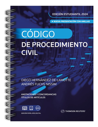 Código De Procedimiento Civil 2024  Edición Estudiantil -tr
