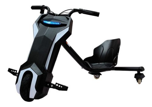 Drift Triciclo Elétrico Scooter 120w 8km/h 12v Bivolt Led Cor Preto