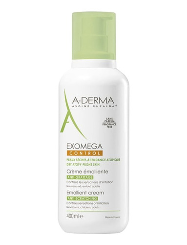 A-derma Exomega Control Crema Piel Tendencia Atópica 400ml