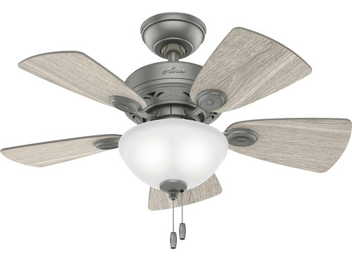 Hunter Fan Company Watson Ventilador De Techo, 34, Plata Mat