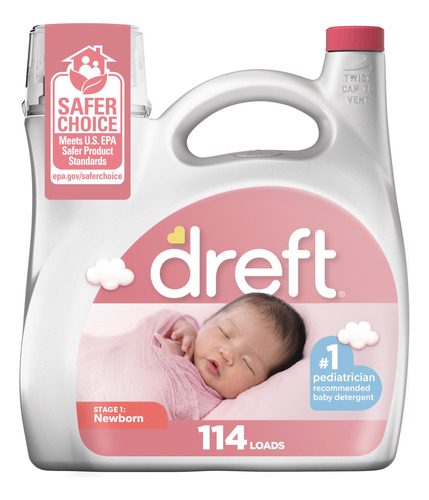 Dreft Etapa 1: Detergente Líquido Para Ropa Para Bebés Re.