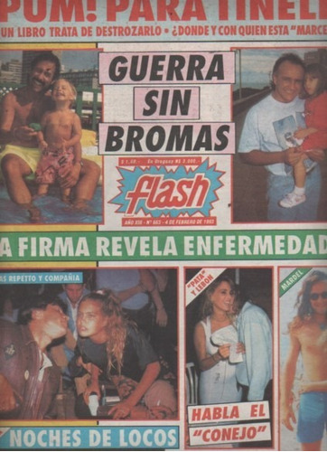 Revista ** Flash ** N º 663 Año 1993 Tinellio, Gatti , Badia