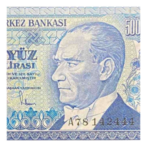 Turquia - 500 Lirasi - Año 1970 - P #195 - Atatürk 