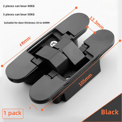 Hol /b110, Rodamiento Negro, 40 Kg, Bisagra Puerta Oculta