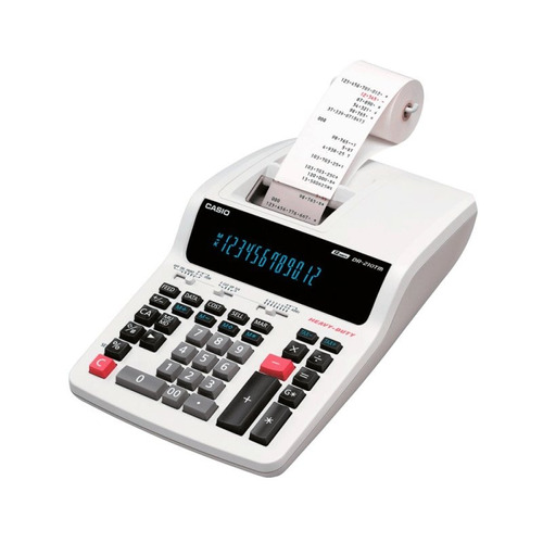 Calculadora De Mesa Casio Grande Com Bobina Dr-210tm 12 Dígi