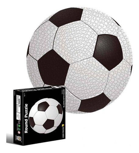 Puzzle Rompecabezas Circular 1000 Pz Pelota Futbol Hao Xiang