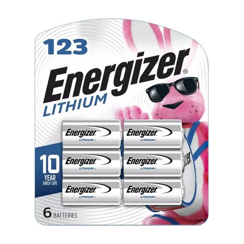 Pila Batería 123 Cr123 Dl123 El123 Cr17345 Energizer X 6 Un