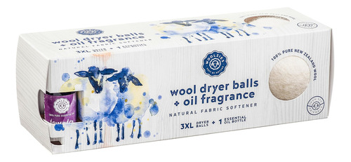 Bolas Secadoras De Lana Orgánica Woolzies: Paquete De 3 Bola