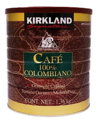 1.36 Kg Café Colombiano Molido Kirkland Msi