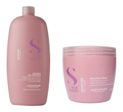 Kit Alfaparf Shampoo 1litro Y Mascara 500ml Moisture