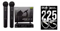 Comprar Microfone Sem Fio Dylan Udx-02 + Fone In Ear Dylan De-225 